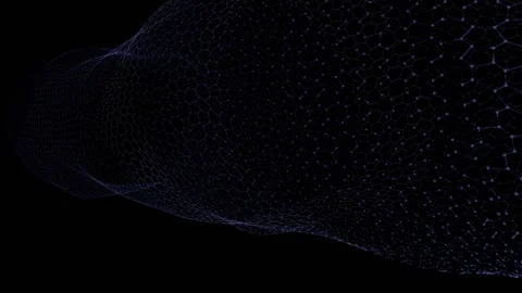 A black background with a blue and white pattern 库存影片 309984120