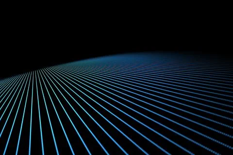 Black background with blue lines Foto stock