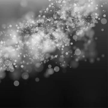 Black background with blurred light spot Stock Illustration