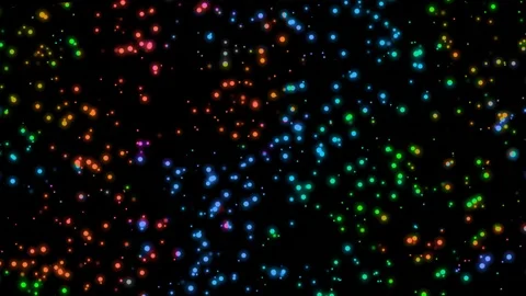 Black Background Bokeh Effect Stock Footage 89923544