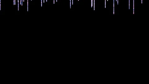 Black background with bright colored lines moving down. Animation. Beautiful Vídeos de archivo 121822355