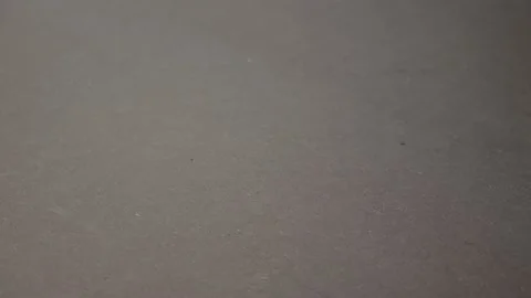 Black background. the builder lays out roller and and Plastic Paint Roller Tray Stock Footage 157428201