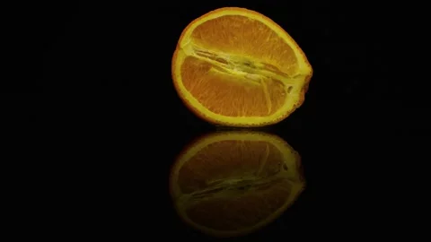 On the black background camera paning to the left Stock Footage 131800308