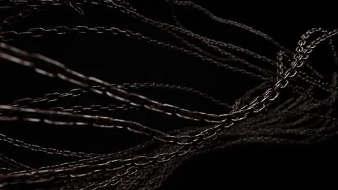Black Background Chain Image Stock Photos