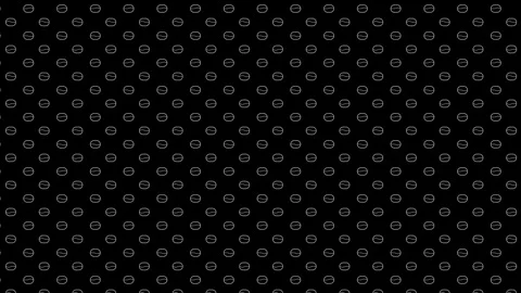 Black background of the coffee bean icon moves continuously Stock Footage 291227297