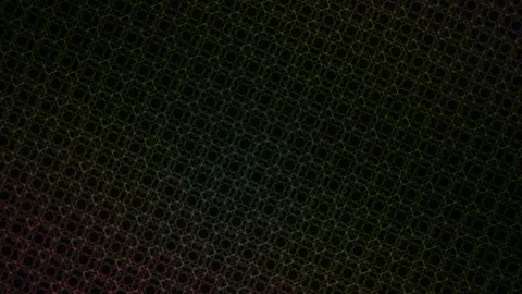 Black background with colorful hexagons pattern. Stock Footage 335348099