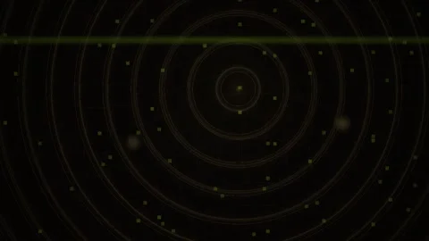 Black background with concentric circles. Stock Footage 339992496