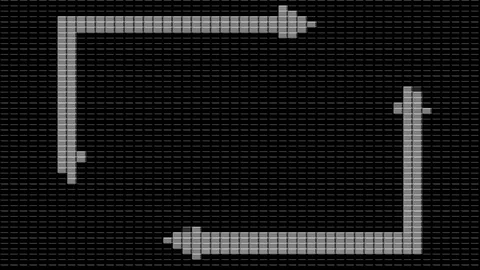 Black background with copy space frame for text Stock Footage 128976152