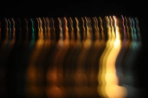 Black background with copyspace above with light below Foto stock