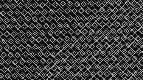 Black background covered with a repeating light geometric square tile pattern Stock Illustration