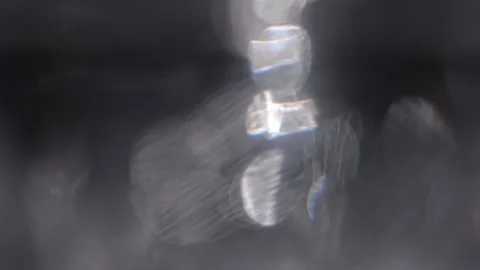 Black background with crystal sparkling lights stacked on top of each other 스톡 동영상 318776530