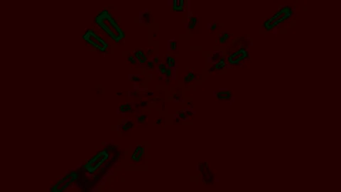 Black background, dark green rectangles appearing and disappearing in a big.. Stock Footage 251343530