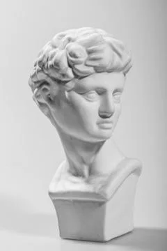 Black background of David sculpture Stock Illustration