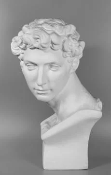Black background of David sculpture Stock Illustration