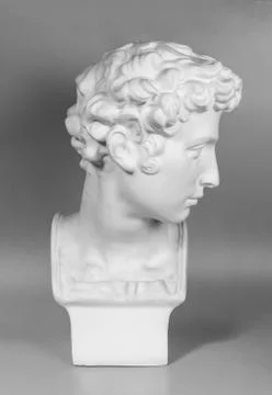 Black background of David sculpture Stock Illustration