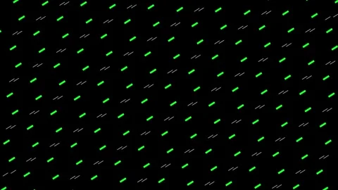 Black background with diagonal white rectangles and red green dash patterns.. Stock Footage 321397314