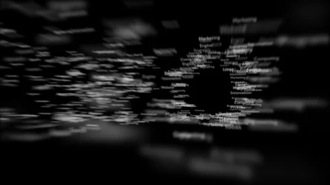 Black background with different words, which deal with Search Engine Stock Footage 107167890