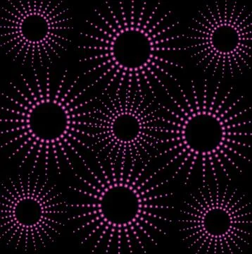 Black background dot line vector art Stock Illustration