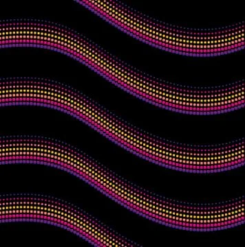 Black background dot line vector art Illustrazione stock