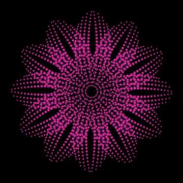 Black background dot line vector art Illustrazione stock