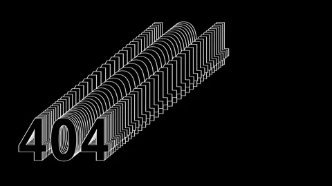 On a black background, error 404 moves across the screen leaving a trail Stock Footage 309281789