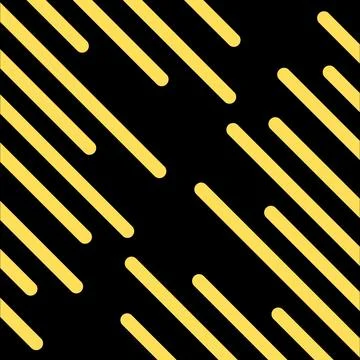 Black background featuring an abstract pattern of yellow lines and stripes. Stock Photos