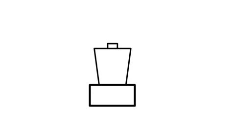 Black background featuring a blender icon prominently. Stock Footage 332763308