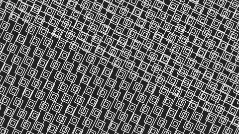 A black background filled with a diagonal grid of light gray interlocking squ Illustrazione stock