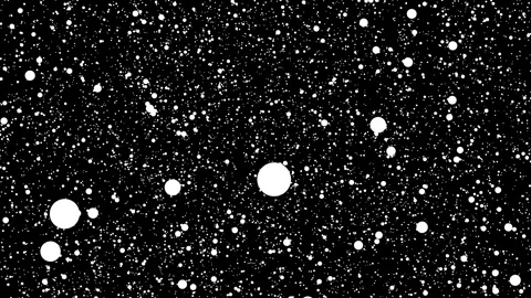 Black background filled with many white dots of varying sizes, resembling stars Stock Footage 315529452