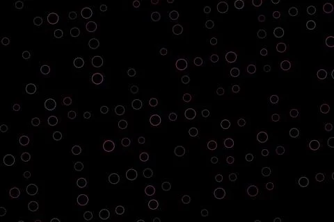 Black background with floating white and red bubbles Illustration