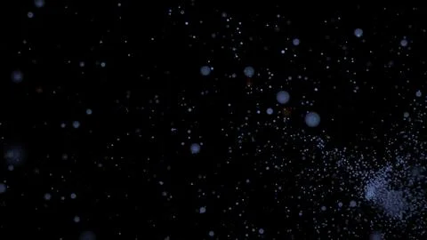 Black background with flying glitter. Design. Bright blue and purple sequins Illustrazione stock