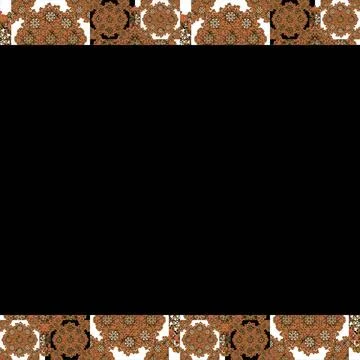 Black Background Frame with Decorated Borders Black background frame with ... Stock Photos