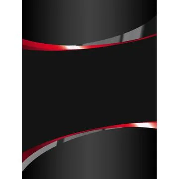 Black background with glossy elements Stock Illustration