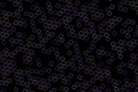 Black background with glowing white digital matrix pattern Stockillustratie