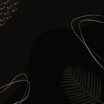 Black background with gold elements Stock Illustration