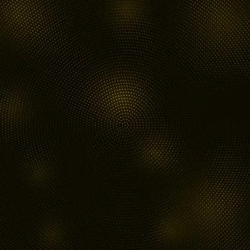 Black background with gold glitter pattern Stock Illustration