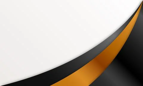 Black background with gold shapes Stock Illustration
