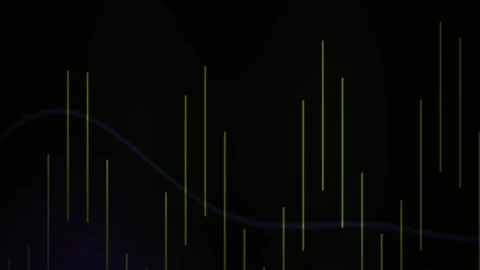 Black background with graph lines. Stock Footage 335348010