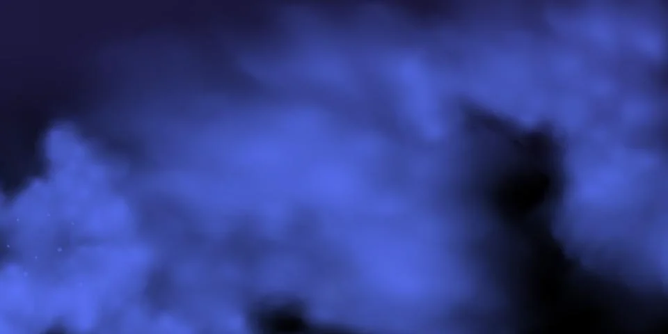 Black background with gray-blue clouds creating the effect of smoke or fog... 스톡 일러스트