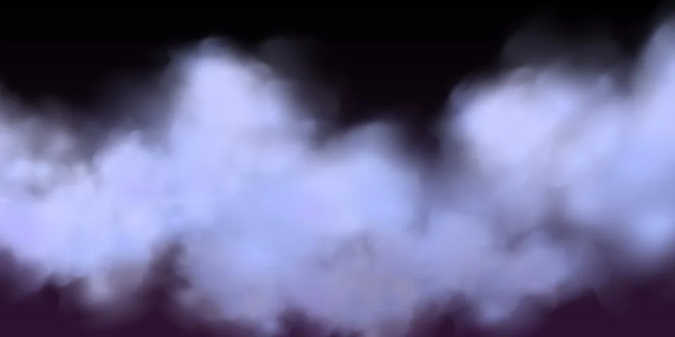 Black background with gray blue clouds creating the effect of smoke or fog... Stock Illustration