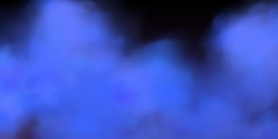 Black background with gray blue clouds creating the effect of smoke or fog... Stock Illustration