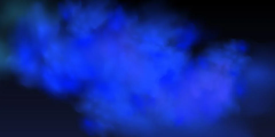 Black background with gray blue clouds creating the effect of smoke or fog... Stock Illustration