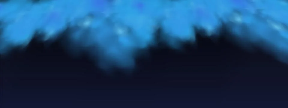 Black background with gray blue clouds creating the effect of smoke or fog. Stock Illustration