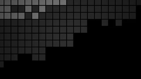 Black Background With Gray Pixel Grid. Stock Footage 333922734