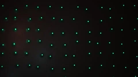 Black background with green and white dots. Stock Footage 334677048