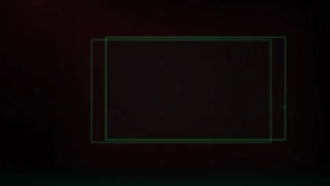 Black background with green rectangle frame. Video stock 335348027