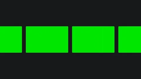 A black background with green squares on it and battery indicator green screen Stock Footage 345496396
