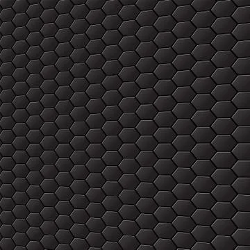 Black background with hexagons, honeycomb pattern Stock Illustration