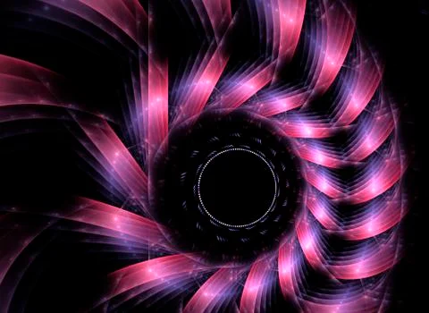 Black background. イラスト素材