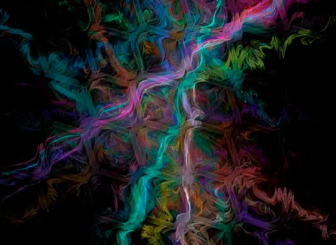 Black background. イラスト素材